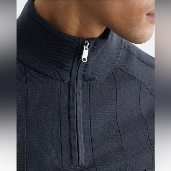 Reiss  Half-Zip Ribbed Sweater - Picture 4 of 4